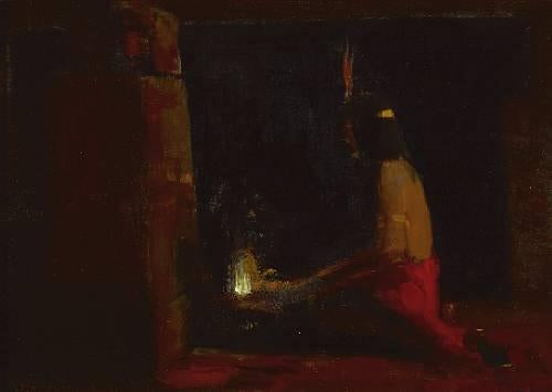 Indian Hopi v domě - 1896