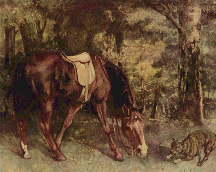 Pferd im Wald - 1863