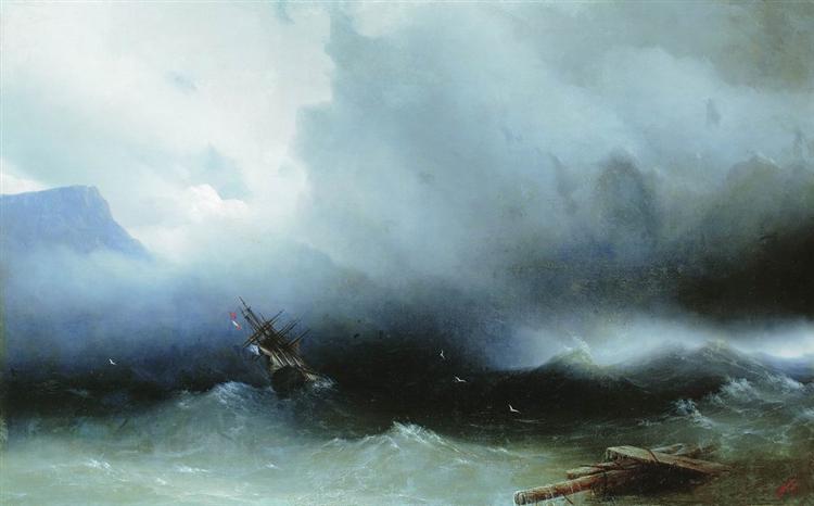 Uragan pe mare - 1850