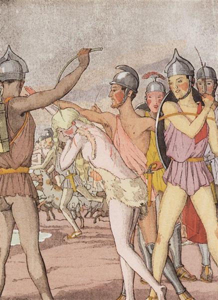 Illustration för romanen Dafnis och Klo 3 - 1930