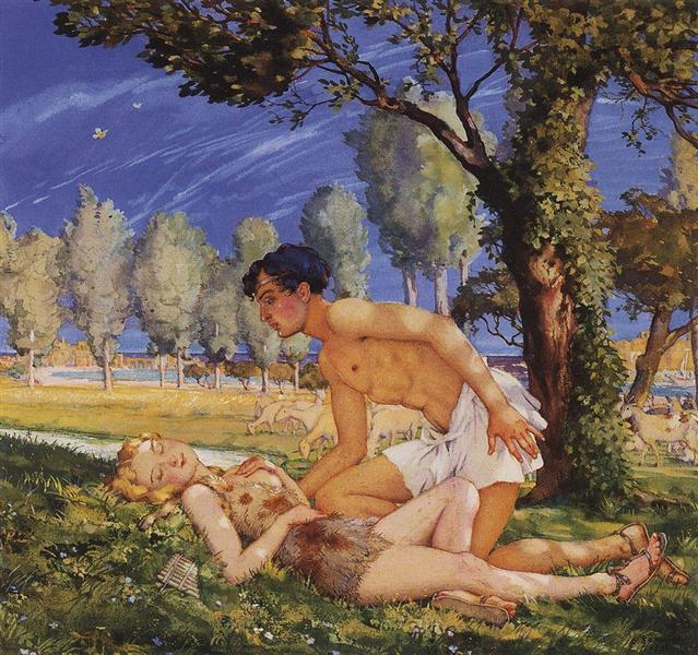 Illustration För Romanen Dafnis Och Chloe 4 - 1930