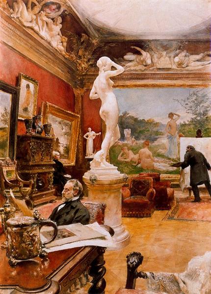 Interiorul Galeriei Furstengerg din Goteborg - 1885