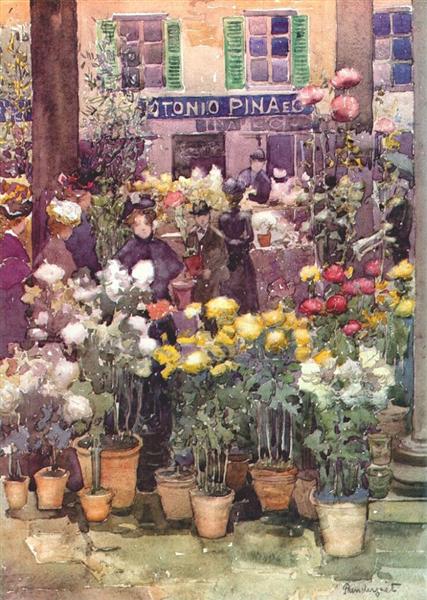 Piața florilor italiene - 1898