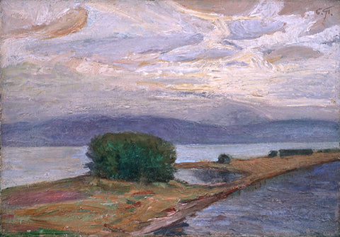 Paesaggio Italiano Accanto Al Lago