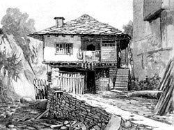 Hus i byen Jultes - 1892