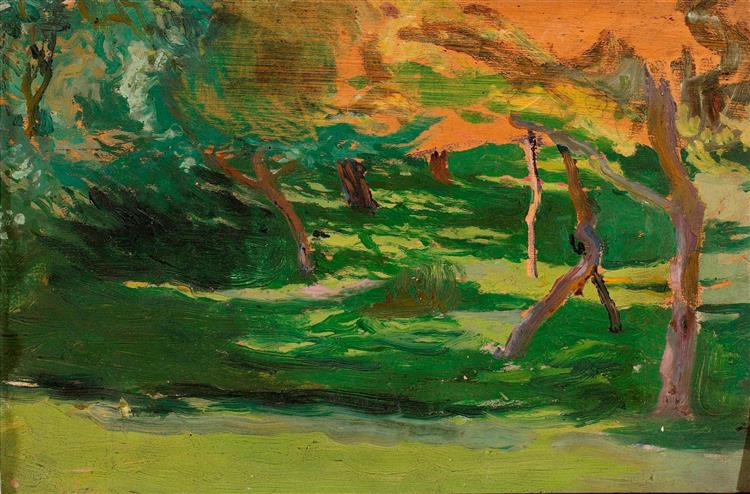 Paysage - Croquis du "Strange Garden" - 1903
