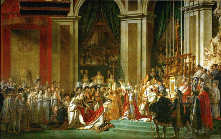 Die Weihe von Kaiser Napoleon und die Krönung der Kaiserin Josefina durch Papst Pius VII - 2. Dezember 1804 - 1807