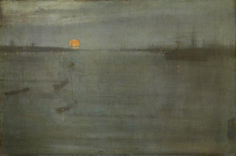 Nocturno: Azul Y Dorado Southampton Water - 1872