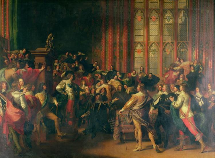 Carlos Ik eiste de vijf leden van de Commons Chamber in 1642
