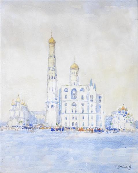 נוף עם כנסיות