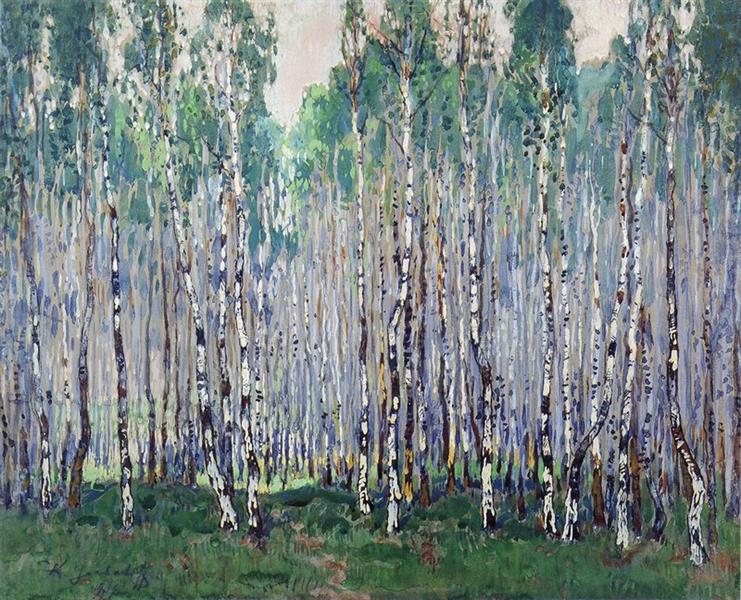 カバノキの森の春 - 1932年