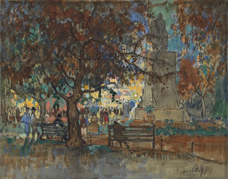 Pohled na Leicester Square