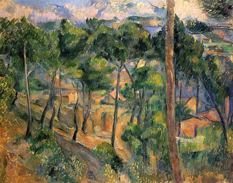 L'Estaque View Through The Pines - 1883