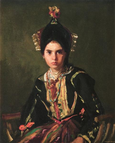 La Montera. Segovia Mädchen mit Partyanzug - 1912