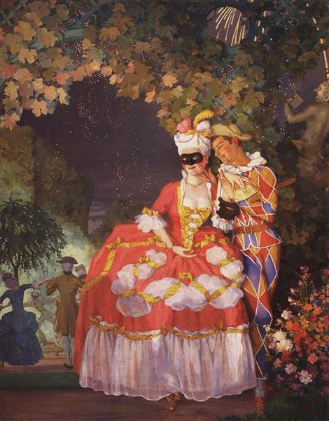 Dame et Arlequin - 1921