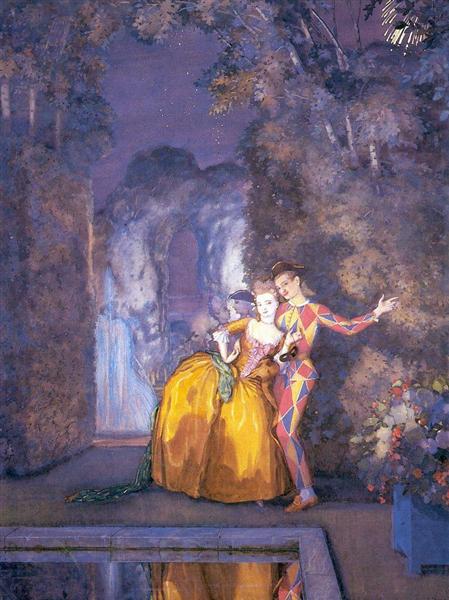 Dama e Arlequim (fogos de artifício) - 1912
