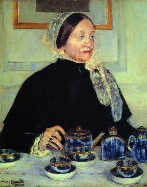 La dame de la table de thé - 1885