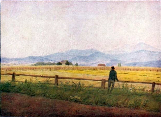 Paisaje Con Figura Masculina.