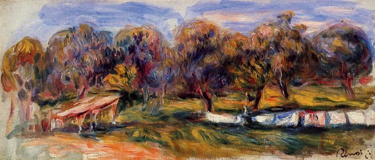 Paysage avec verger - 1910