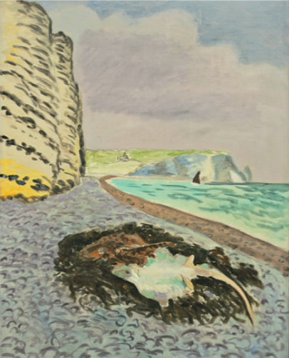 Grande falaise : deux éclairs 1920