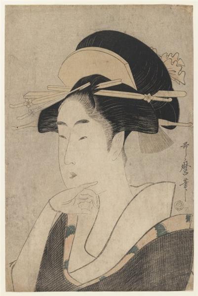 Grande Retrato de Cabeça e Busto de Beleza - 1797
