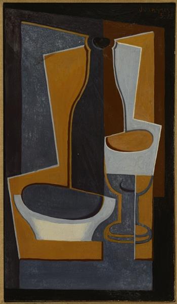Bouteille - Bol Et Verre - 1922