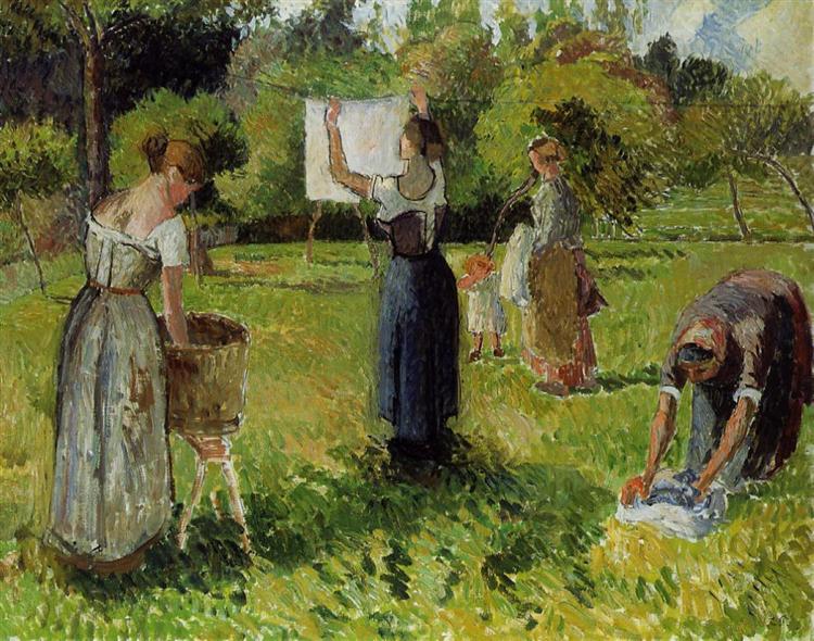Eragny'de Lavanderas - 1901