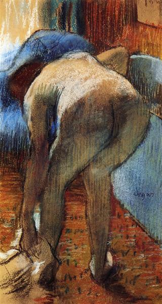 Lasciando il bagno - 1885
