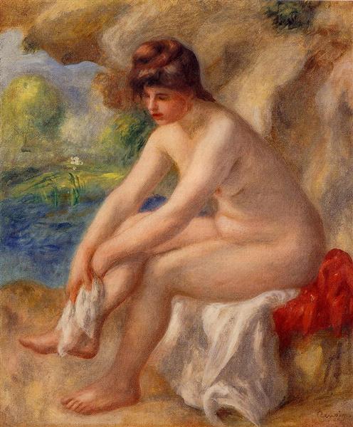 Sortant de la salle de bain - 1890