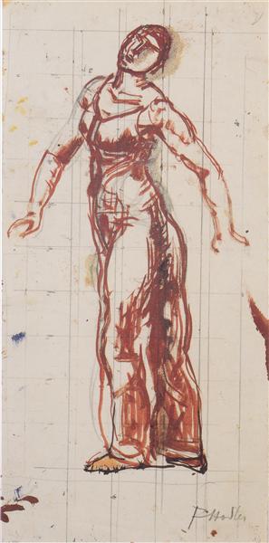 左国境の女性 - 1913年