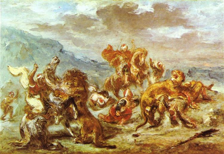 Lion Hunt - 1860