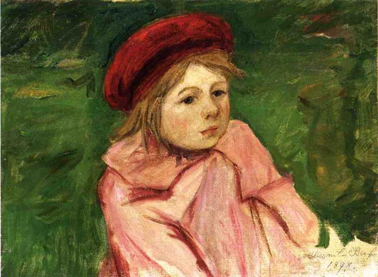 Girl with red beret - 1898