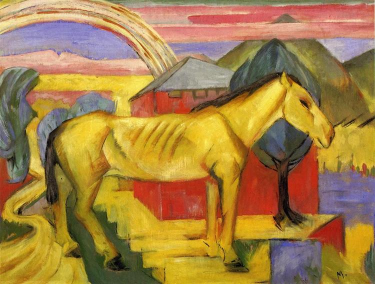 Lang geel paard - 1913