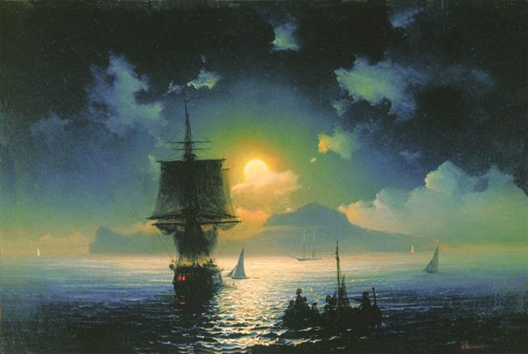 Nuit lunaire à Capri - 1841