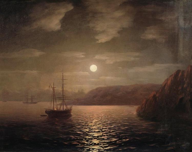 Noite lunar no Mar Negro - 1859
