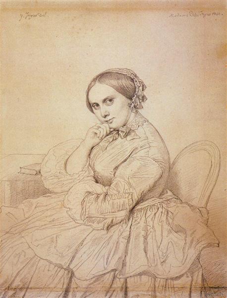 Madame Jean Auguste Dominique Ent - Born Delphine Ramel - 1844