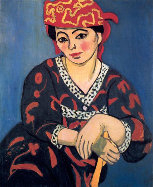 Madam Matisse, Red Madrás Headdress 1907