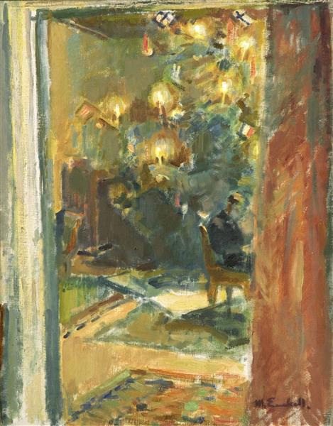 Julgran i herrgården Hall Kilo - 1919