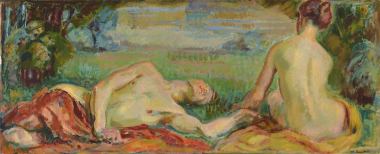 休憩の瞬間-1919