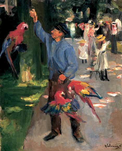 Homme avec des perroquets - 1900