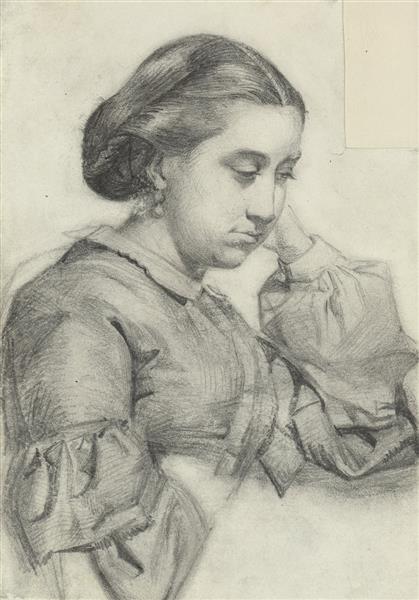 Bust of a young woman - 1858