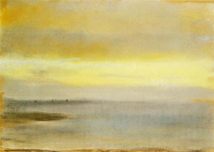 Puerto Deportivo - Puesta De Sol - 1869