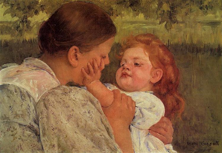 Caresse maternelle - 1896