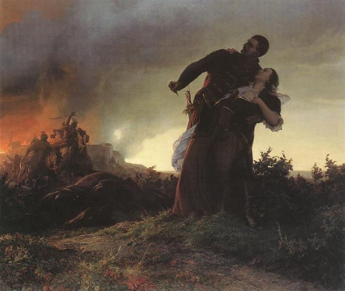 Mihály Dobozi och hans fru - 1861