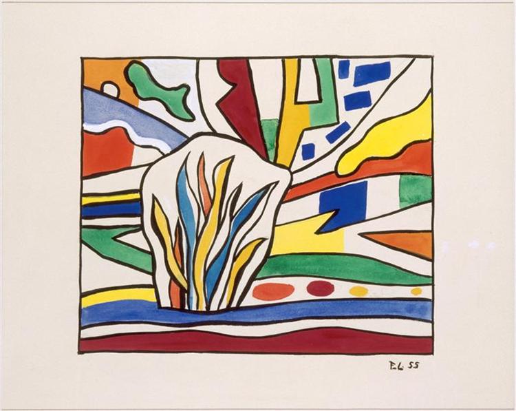 Maquetas - Proyecto De Mosaico Para Gaz De France Alforville - 1955