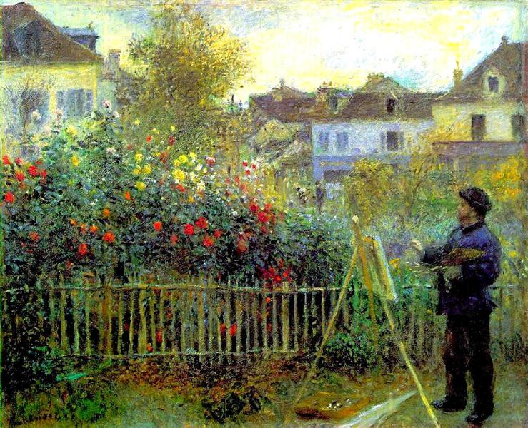 Monet -maleri i Hageuil Garden - 1873