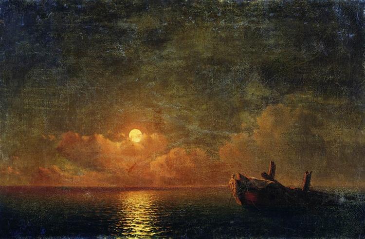Noaptea iluminată de lună. Nava scufundată - 1871
