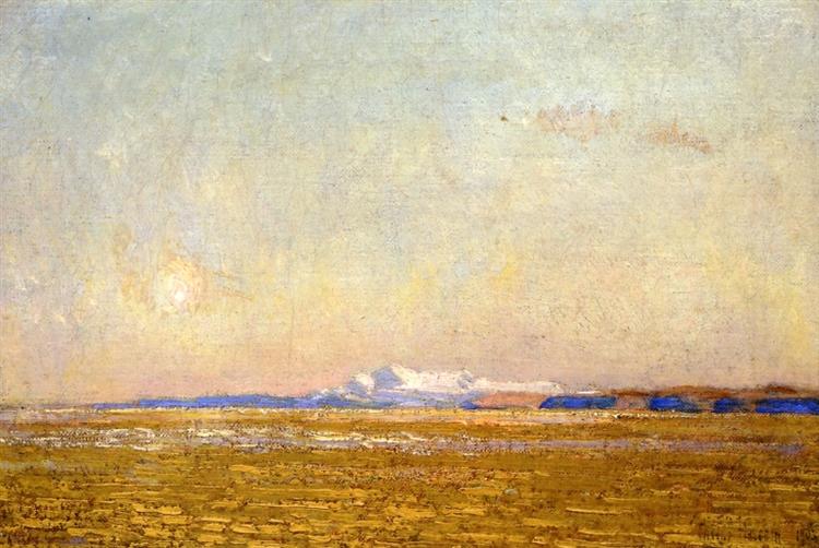 Moon Outlet à Sunset - Harney Desert - 1908