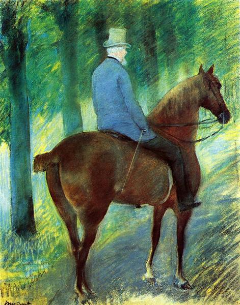 Mr. Robert S. Cassatt te paard - 1885