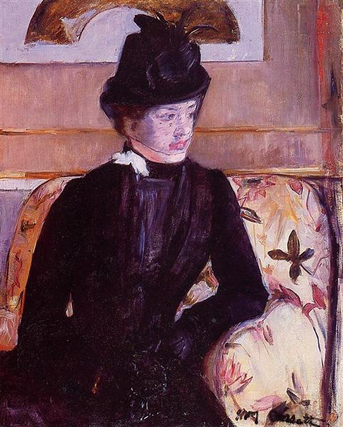 Mme Gardner Cassatt en noir - 1880